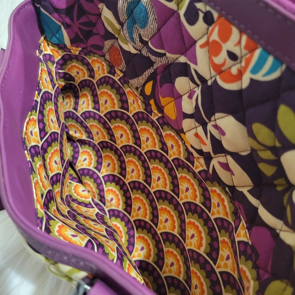 Vera Bradley “Plum Crazy” Satchel Bag - Picture 12 of 14